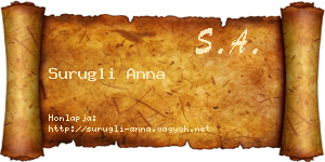 Surugli Anna névjegykártya